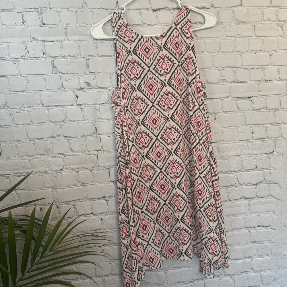 Roxy Asymmetrical Dress in Pink and Black